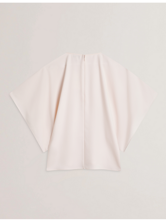 Batwing Short Sleeve Woven Blouse