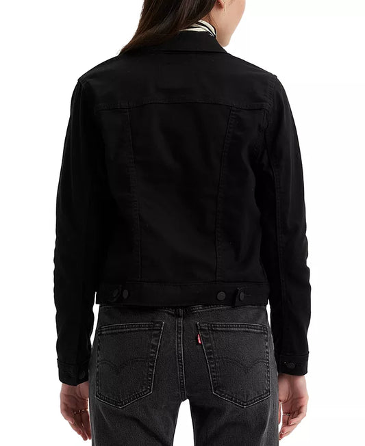 Black Denim Trucker Jacket