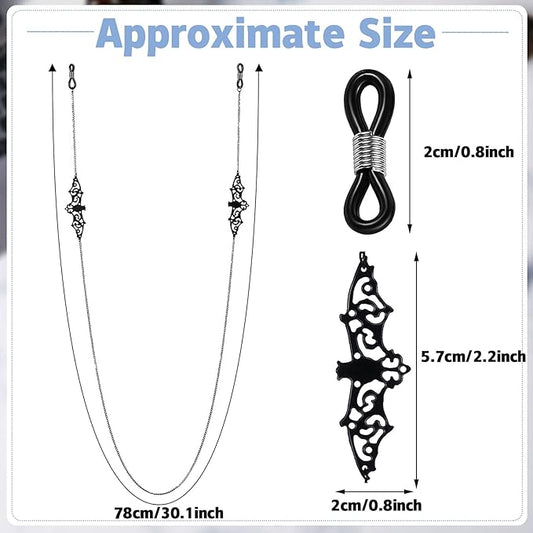 Bat Goth Glass Chains