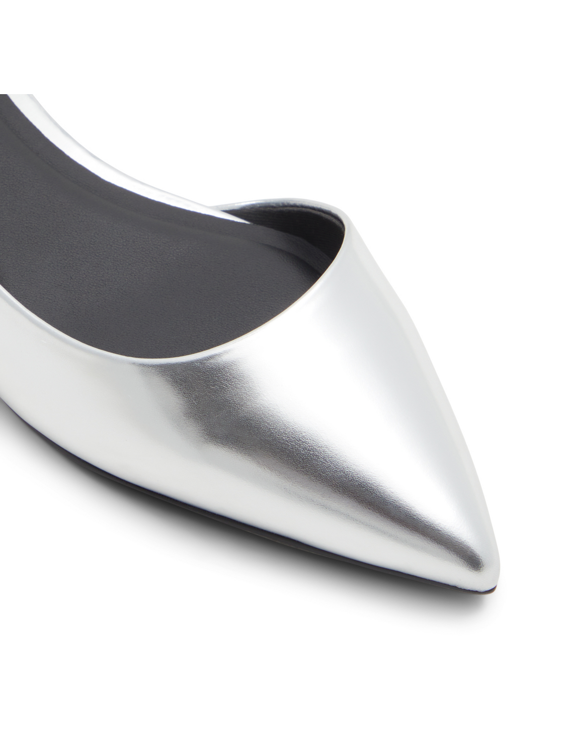 Bow Detail Slingback Leather Ballet Flats