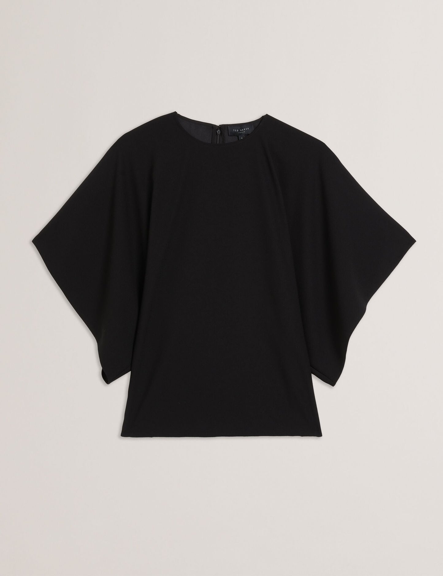 Batwing Short Sleeve Woven Blouse